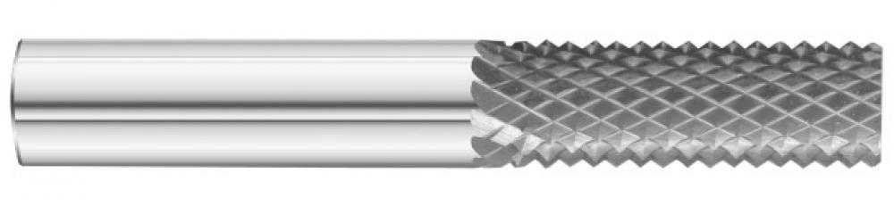 0.5 Inch( 1/2) Dia x 0.5 Shank x 1 Flute x 3 OAL - Right Hand Spiral - Style A - No End Cut Burr Router- 17 Flute - Uncoated - Solid Carbide - ID: 494023-26500