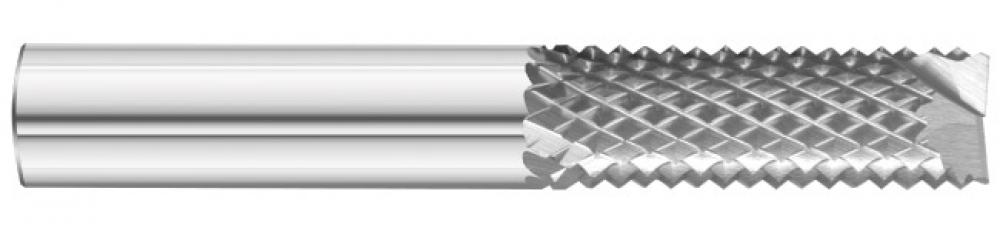 0.125 Inch( 1/8) Dia x 0.125 Shank x 1/2 Flute x 1-1/2 OAL - Right Hand Spiral - Style C - End Mill Type End Cu Burr Router- 7 Flute - Uncoated - Solid Carbide - ID: 494023-26127