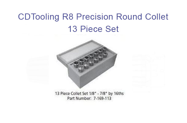 R8 Spring Collet Set13pc1/8-7/8in Rnd - ID: 640-8-708-8113