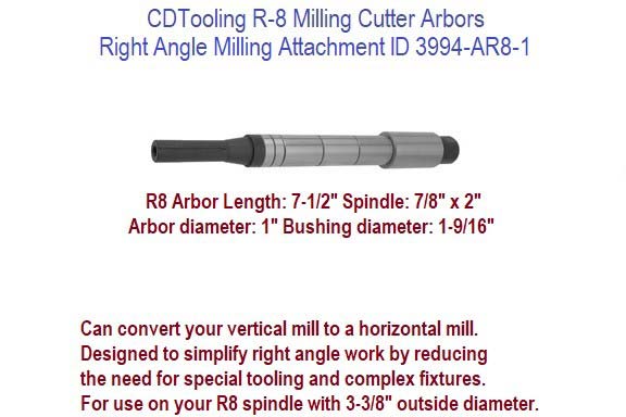 R-8 Horizontal Milling Arbor for 1