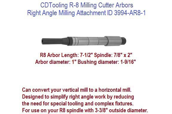 R-8 Horizontal Milling Arbor for 1