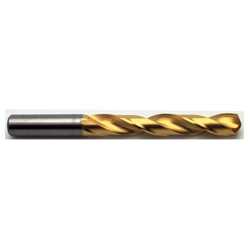 5/32 Inch Dia. x 5/32 Inch Shank x 7/8 Inch Flute Length x 2-1/2 Inch OAL - 2xD - 142° - AlTiN - 2 Flute - Solid Carbide Drill - ID: AX2702124