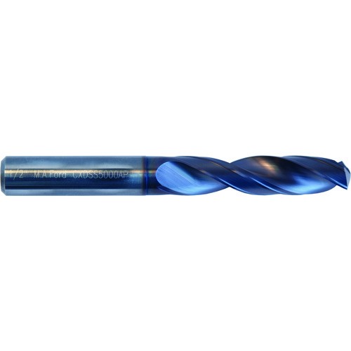 #2 Dia. x #31 Shank x 1.1 Inch Flute Length x 2.6 Inch OAL - Stub - 2xD Flute - Solid Carbide Drill - ID: AX2806653